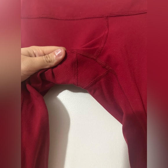 Lululemon Wunder Under Pant III Dark Red Size 6 - Picture 8 of 9